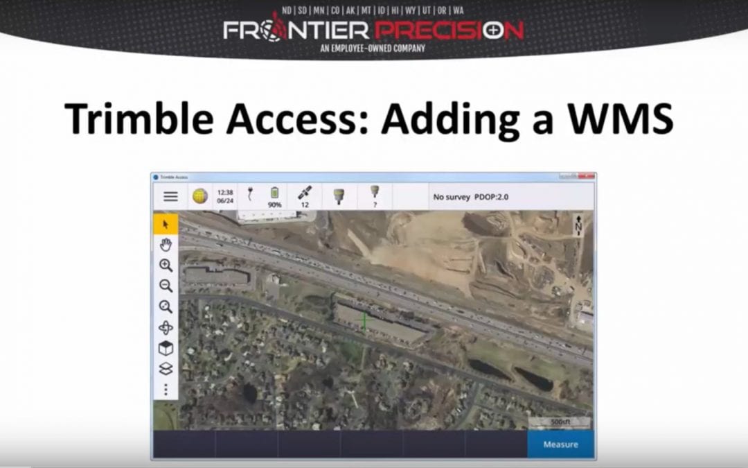 Utilizing Web Map Services in Trimble Access