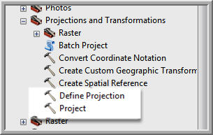 Determining and Defining Coordinate Systems in ArcGIS