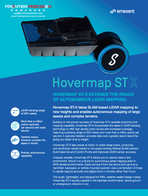 Frontier Precision Emesent Hovermap ST X Flyer Page 1 1