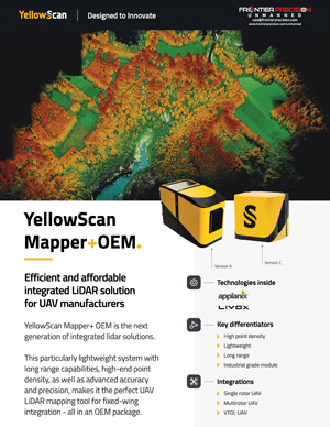 Frontier Precision YellowScan Mapper OEM Flyer Page 1 1