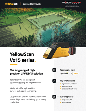 Frontier Precision YellowScan Vx15 Series Flyer Page 1 1