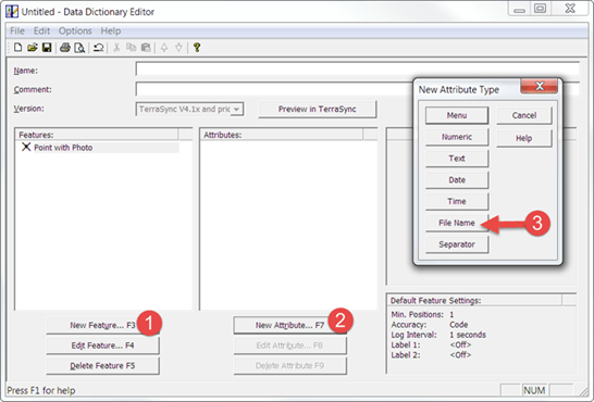 How to Capture Photos in Trimble’s TerraSync Software Using a GeoExplorer 6000/7x Handheld