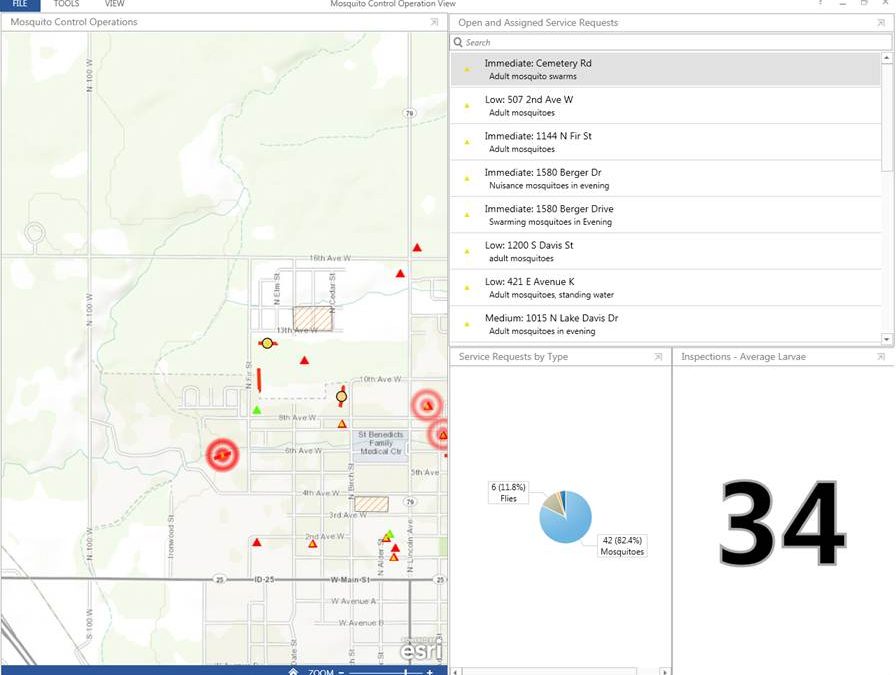 GIS Dashboards for Mosquito Control Operations