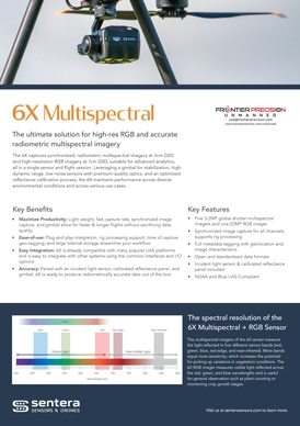 Frontier Precision Sentera 6X Multispectral Sensor Flyer Page 1