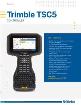 Frontier Precision Trimble TSC5 Controller Datasheet