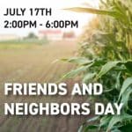 Friends and Neighbors Day Calander Banner