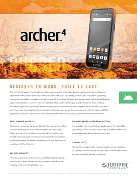 Frontier Precision Juniper Archer 4 Android Handheld Datasheet Page 1