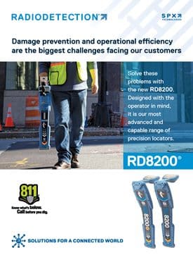 Frontier Precision Radiodetection RD8200 Cable and Pipe Locators Brochure Page 01