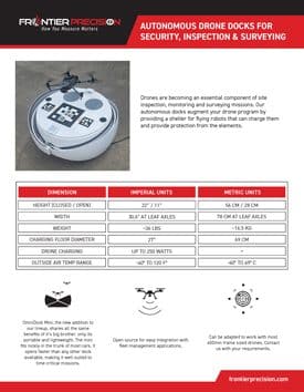 Frontier Precision OmniDock Mini Flyer Page 1