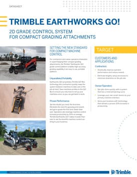 Frontier Precision Civil Construction Trimble Earthworks GO Datasheet