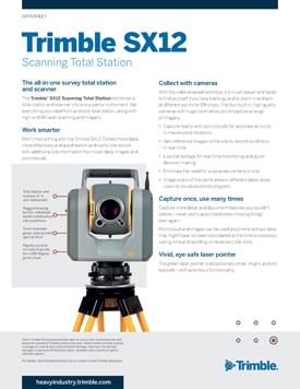 Frontier Precision Civil Construction Trimble SX12 Scanning Total Station Datasheet