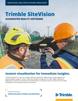Frontier Precision Civil Construction Trimble SiteVision Application Brochure