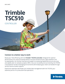 Frontier Precision Civil Construction Trimble TSC510 Controller Info Sheet
