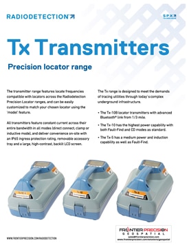 Frontier Precision Radiodetection Tx Transmitters Precision Locator Range Flyer