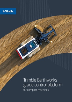 Frontier Precision Civil Construction Trimble Earthworks Grade Control Platform for Compact Machines Brochure