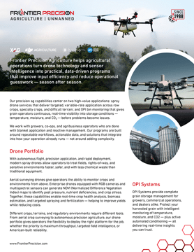 Frontier Precision Agriculture Unmanned Flyer